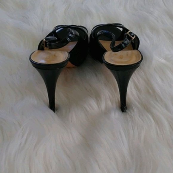 Kate Spade Genna Patent Leather Peep Toe Heels - Picture 9 of 16